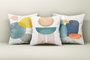 Aberto Design Juego de Fundas de Cojín Multicolor 43 x 43 cm (3 piezas)
